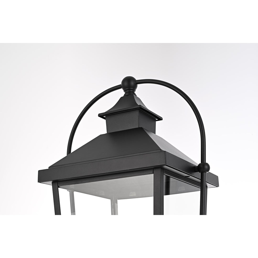 23 Inch Outdoor Post Light In Black