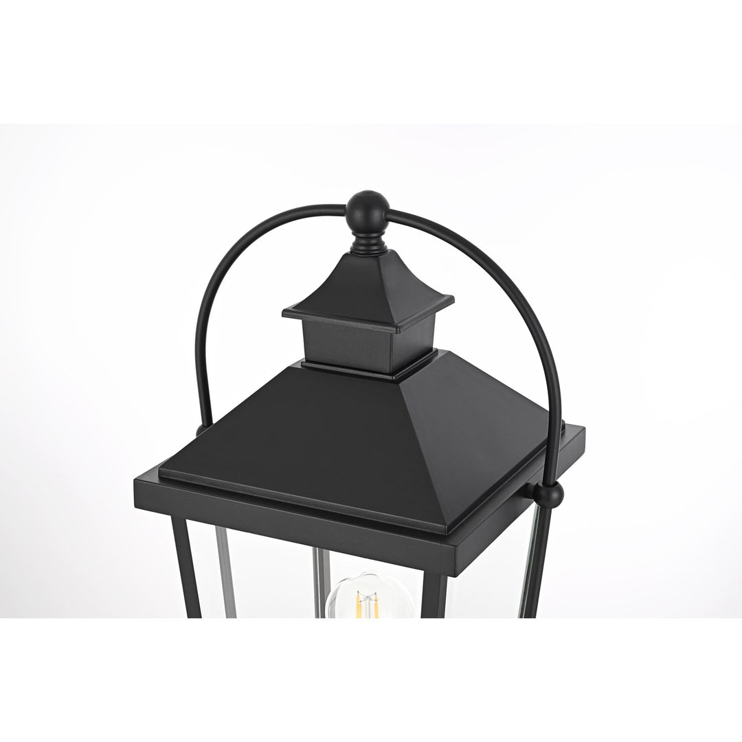 23 Inch Outdoor Post Light In Black