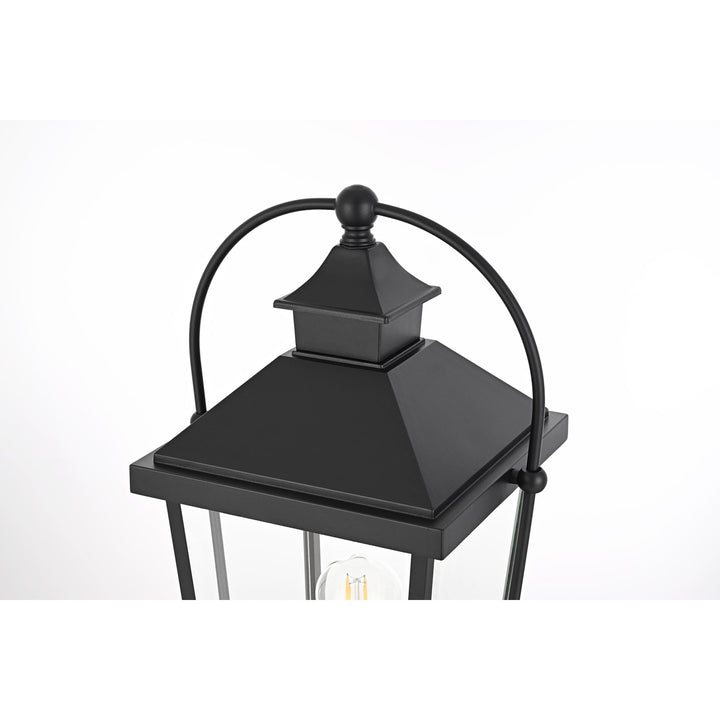 23 Inch Outdoor Post Light In Black