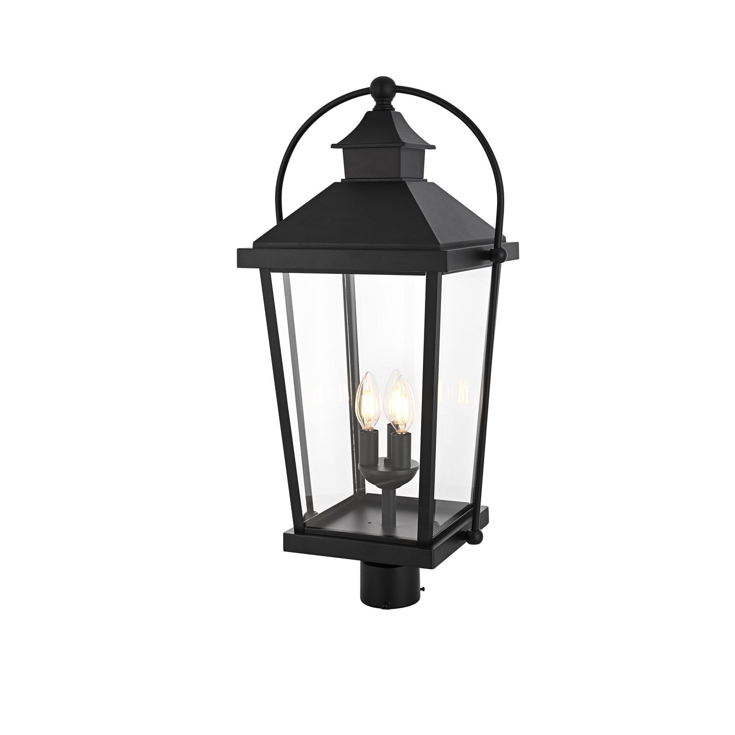 27 Inch Outdoor Post Light In Black