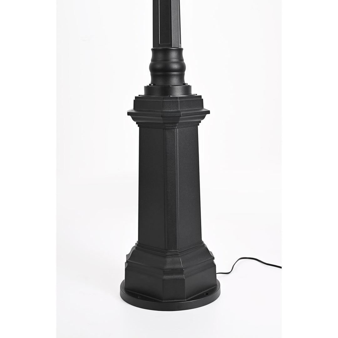 84 Inch Outdoor Post Light With Pole In Black