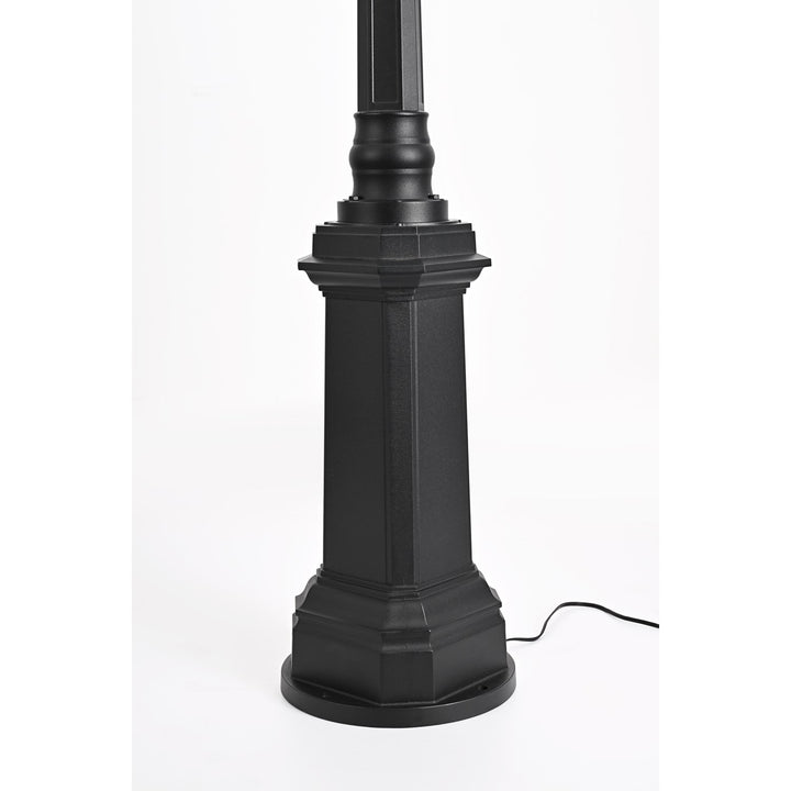 84 Inch Outdoor Post Light With Pole In Black