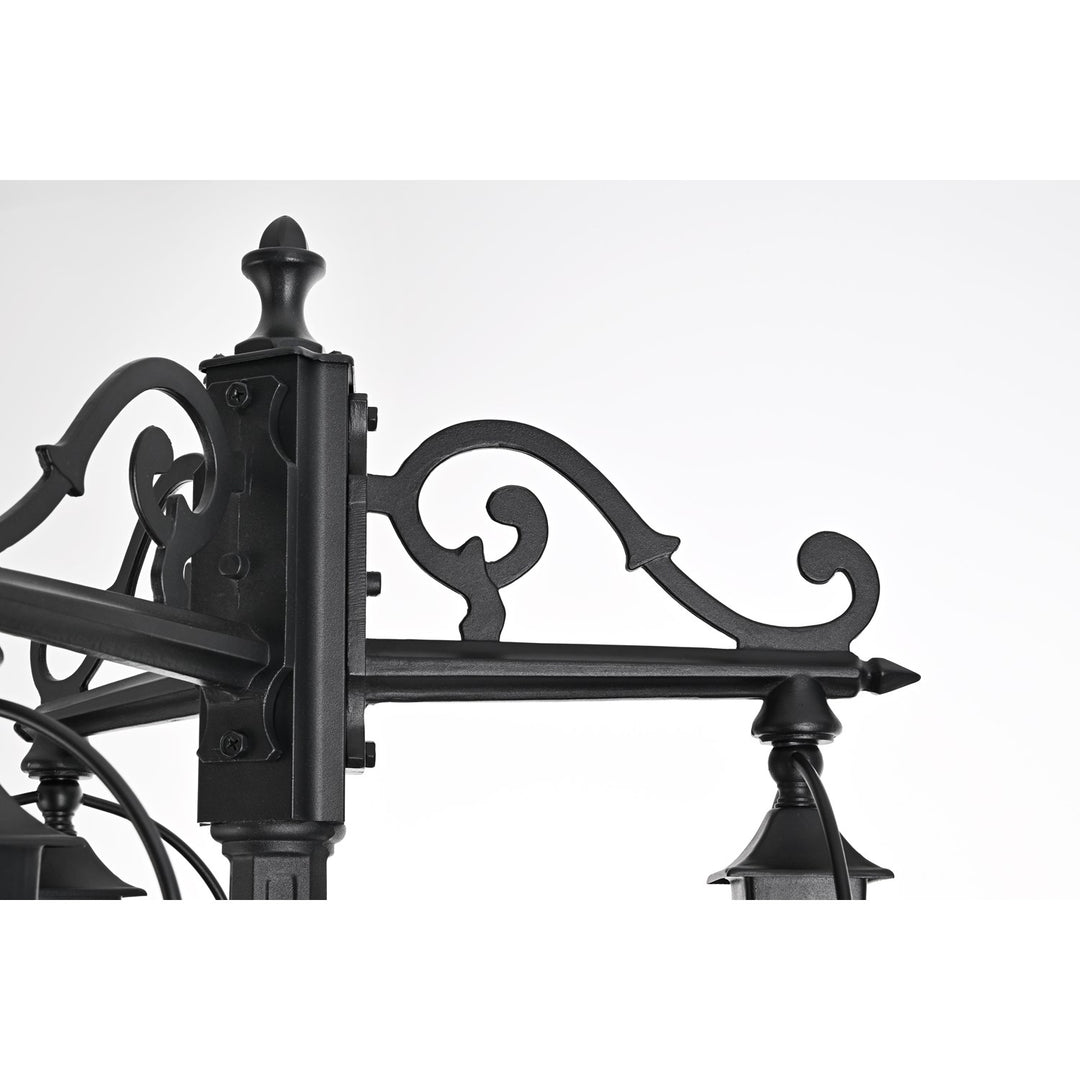 84 Inch Outdoor Post Light With Pole In Black