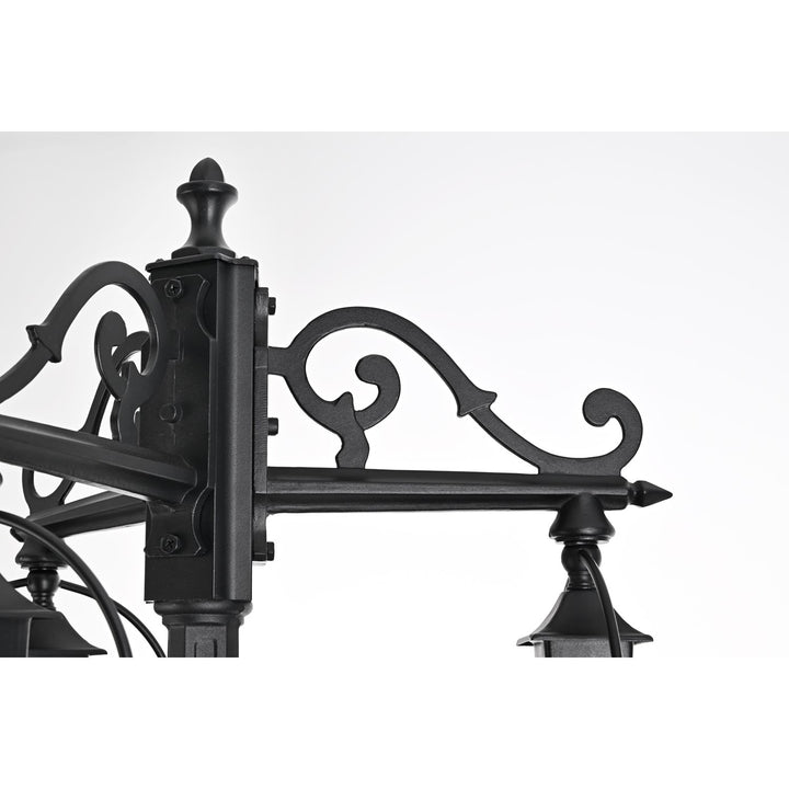 84 Inch Outdoor Post Light With Pole In Black