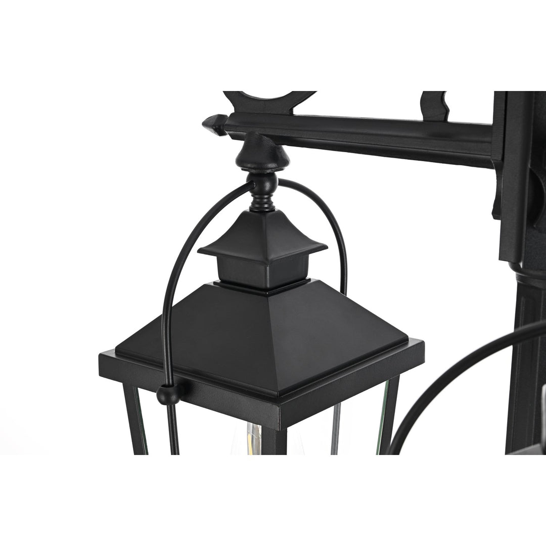 84 Inch Outdoor Post Light With Pole In Black