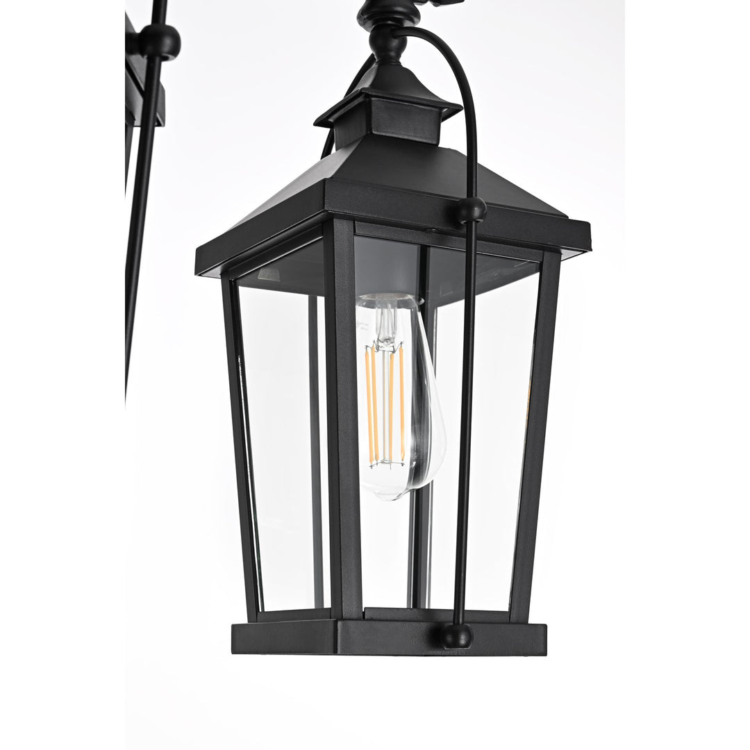 84 Inch Outdoor Post Light With Pole In Black