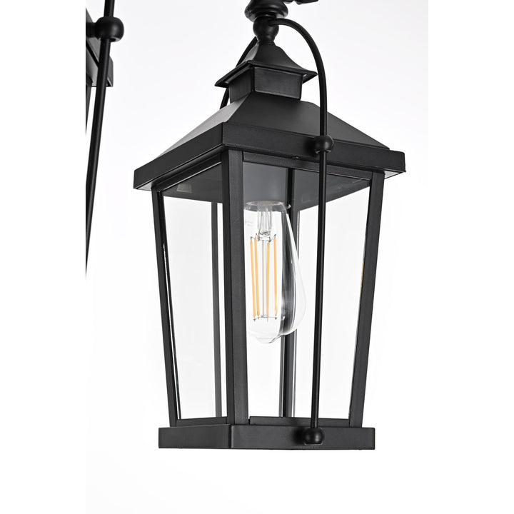 84 Inch Outdoor Post Light With Pole In Black