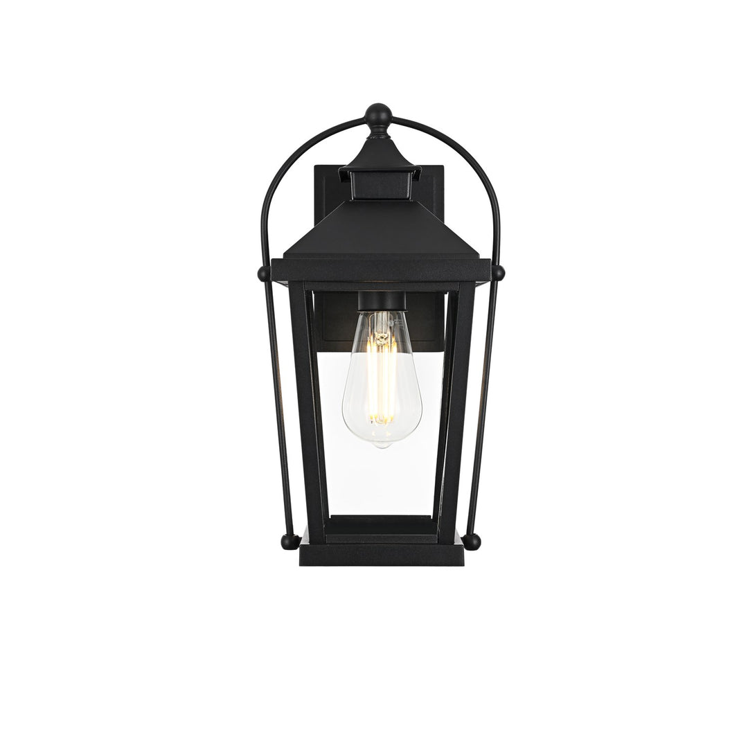 14 Inch Outdoor Wall Sconce In Black by Elegant Lighting