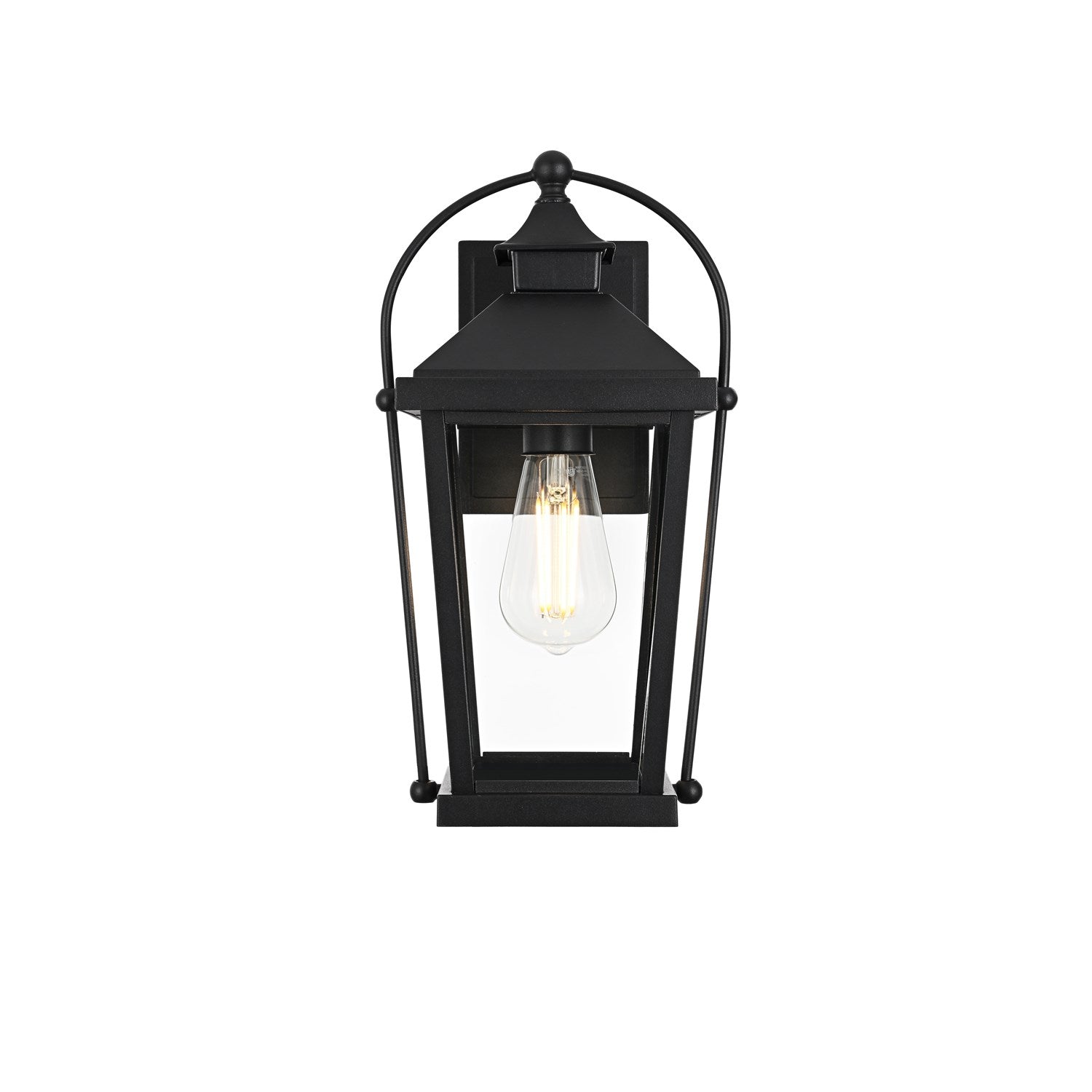 14 Inch Outdoor Wall Sconce In Black by Elegant Lighting