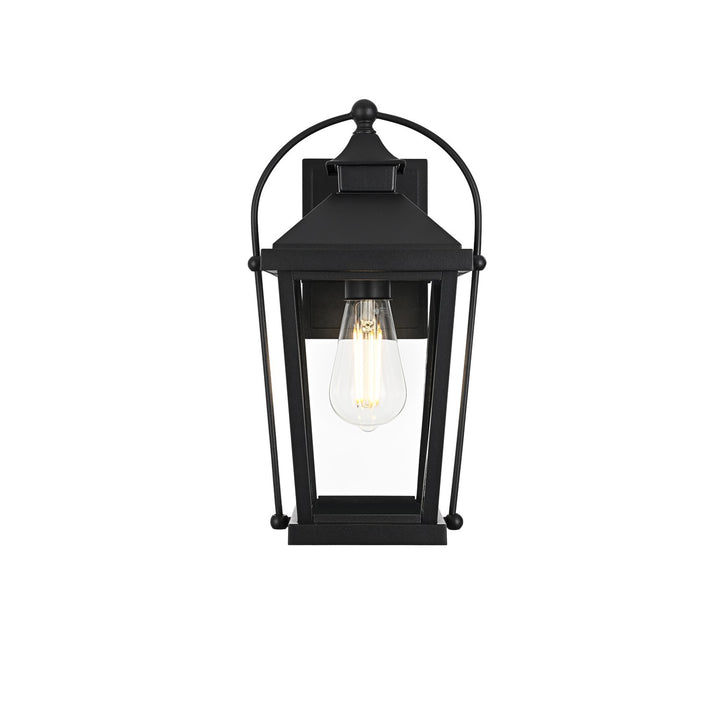 14 Inch Outdoor Wall Sconce In Black by Elegant Lighting