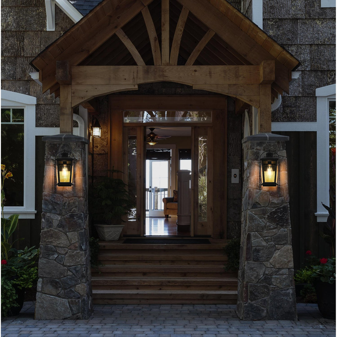 14 Inch Outdoor Wall Sconce In Black