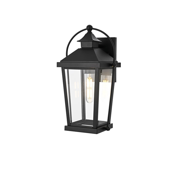 14 Inch Outdoor Wall Sconce In Black