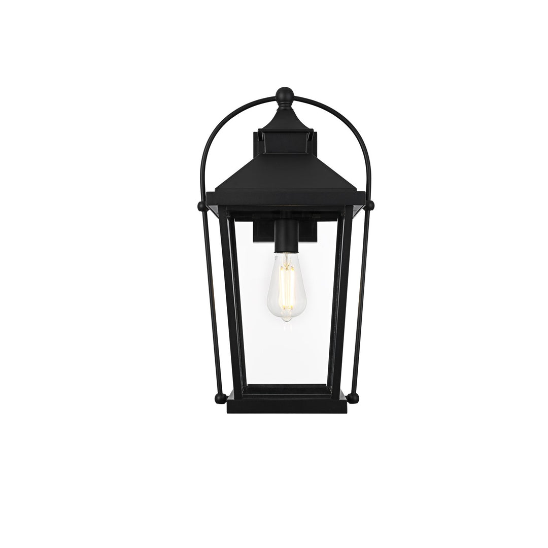 20 Inch Outdoor Wall Sconce In Black by Elegant Lighting