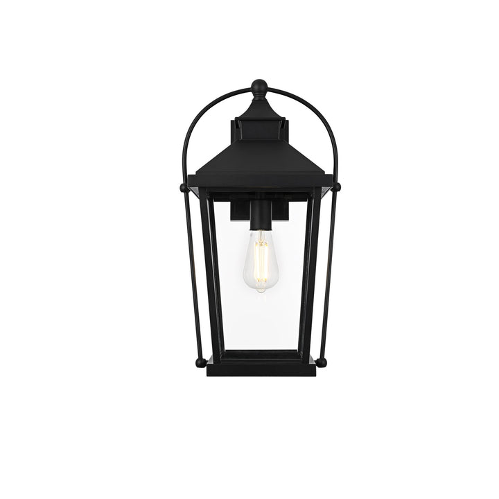 20 Inch Outdoor Wall Sconce In Black by Elegant Lighting