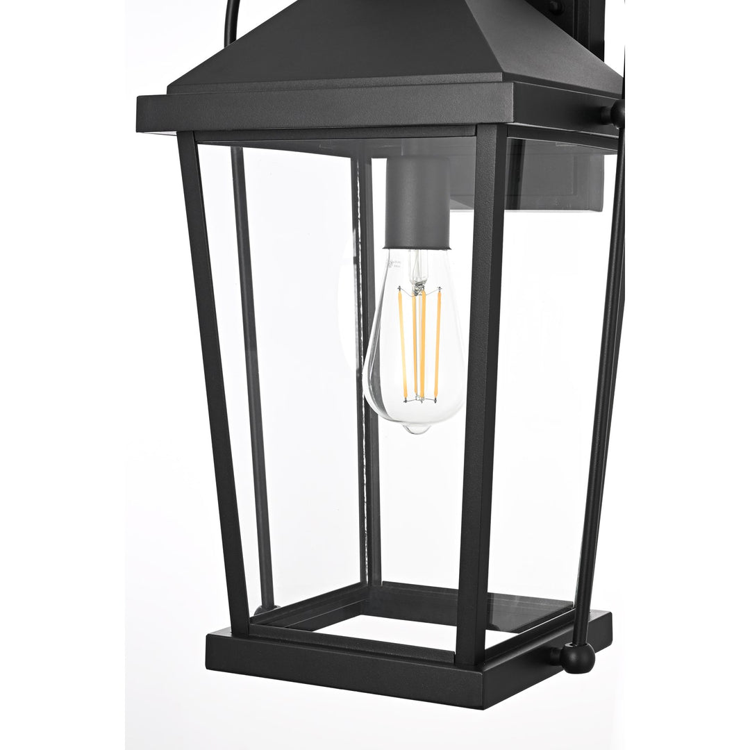 20 Inch Outdoor Wall Sconce In Black
