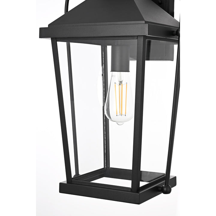20 Inch Outdoor Wall Sconce In Black