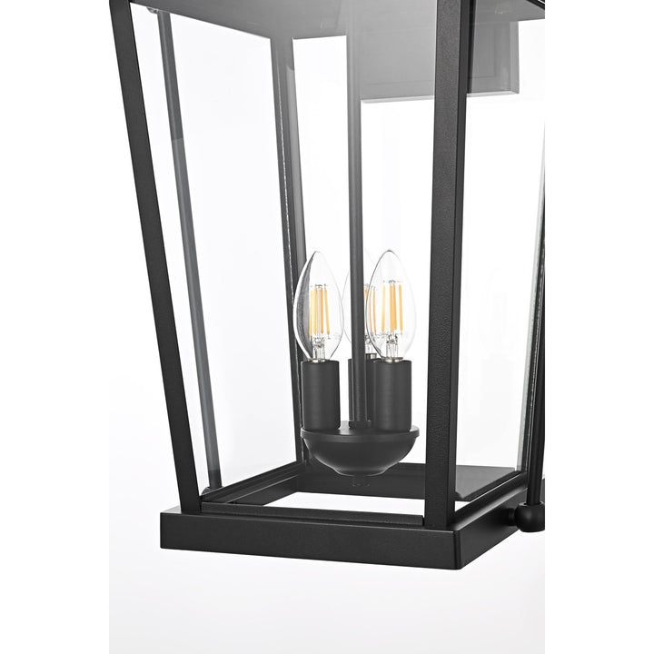 24 Inch Outdoor Wall Sconce In Black