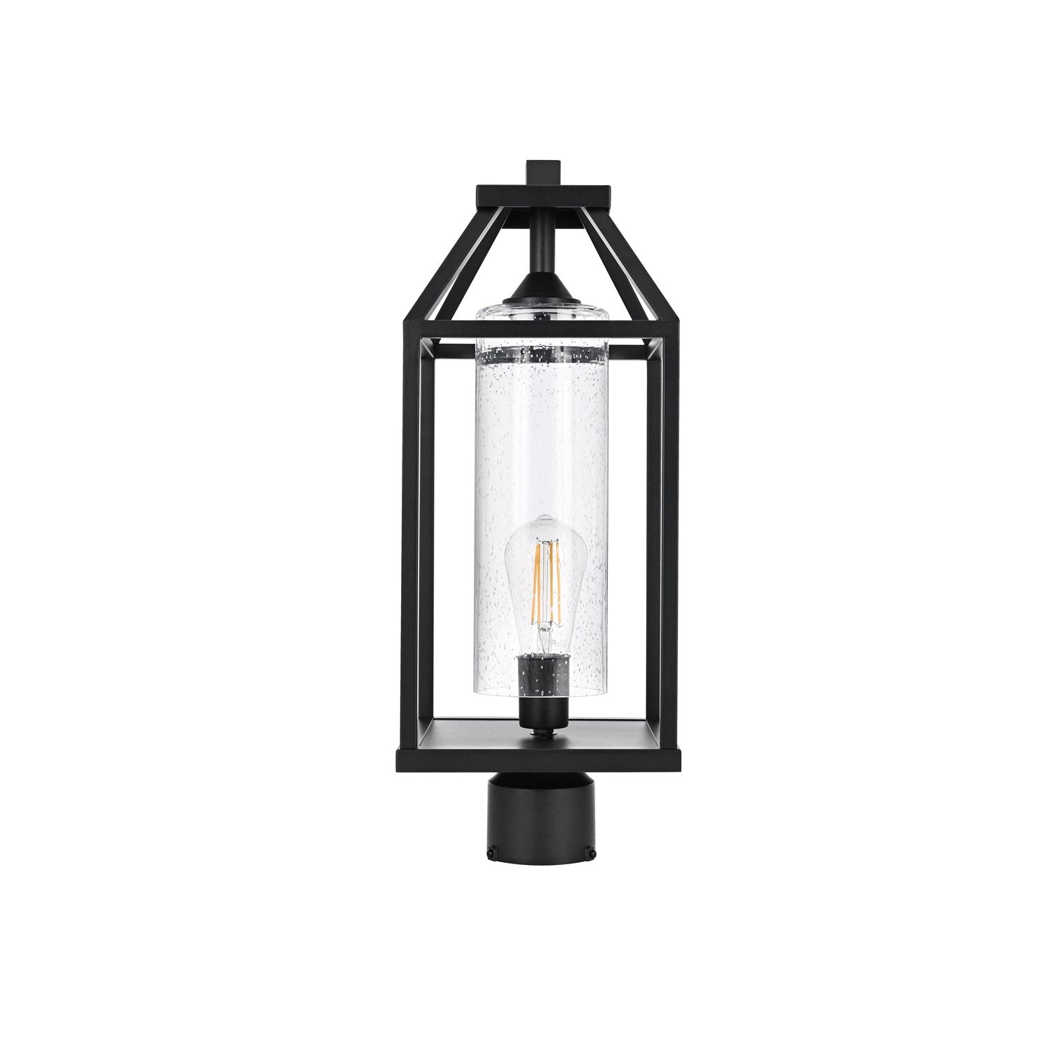 21 Inch Outdoor Post Light In Black by Elegant Lighting