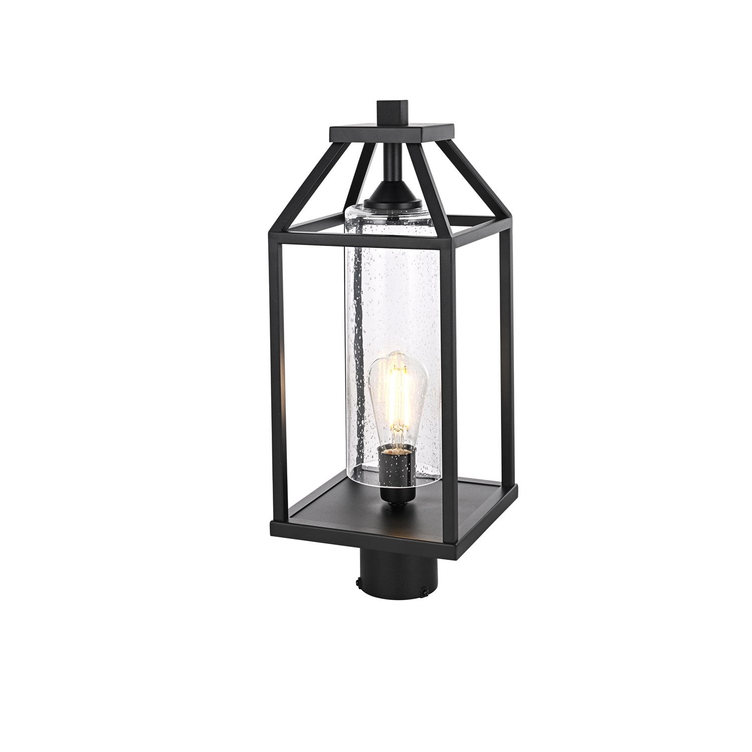 21 Inch Outdoor Post Light In Black