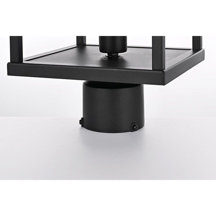 21 Inch Outdoor Post Light In Black