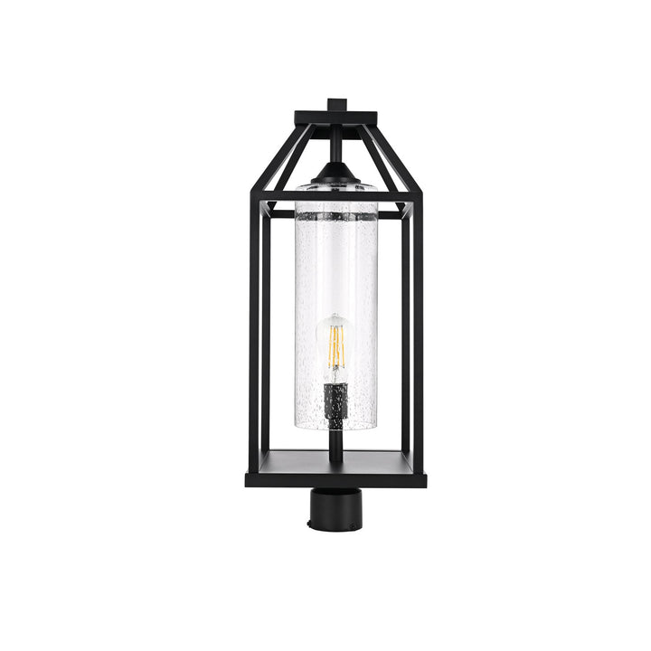 26 Inch Outdoor Post Light In Black by Elegant Lighting