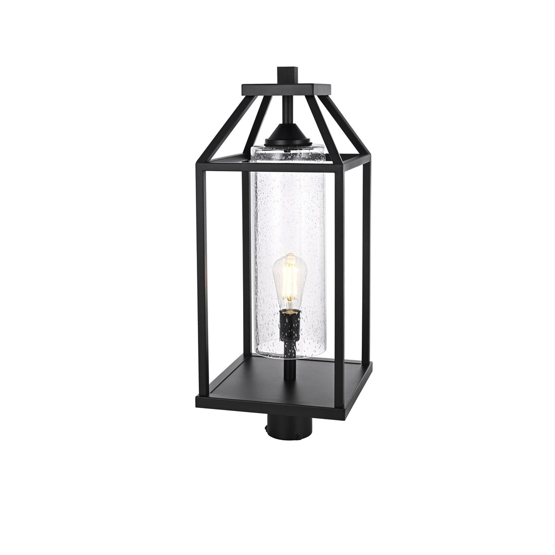 26 Inch Outdoor Post Light In Black