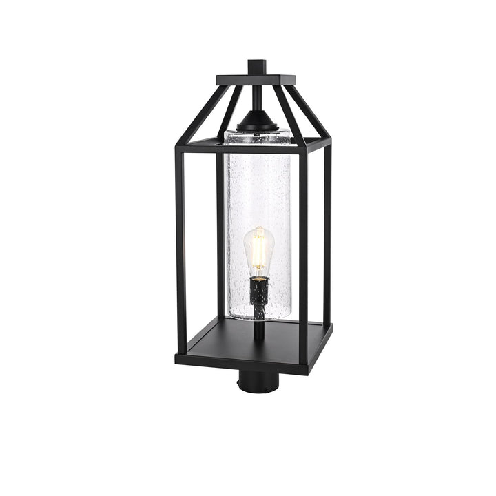 26 Inch Outdoor Post Light In Black