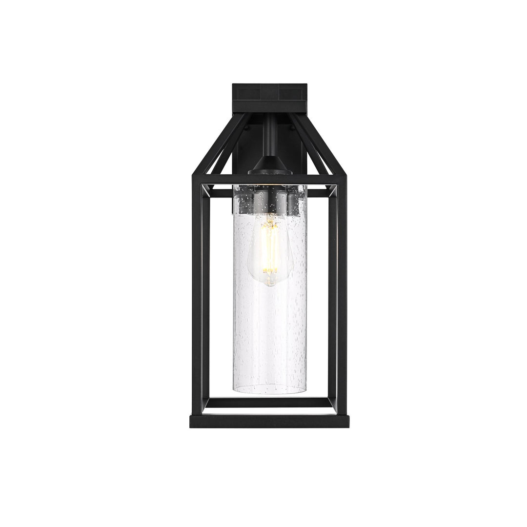 19 Inch Outdoor Wall Sconce In Black by Elegant Lighting