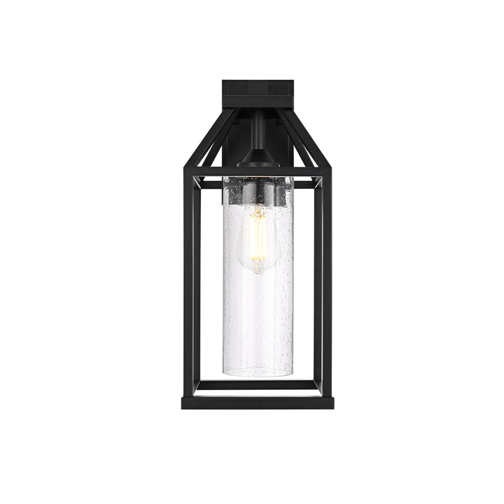 19 Inch Outdoor Wall Sconce In Black by Elegant Lighting