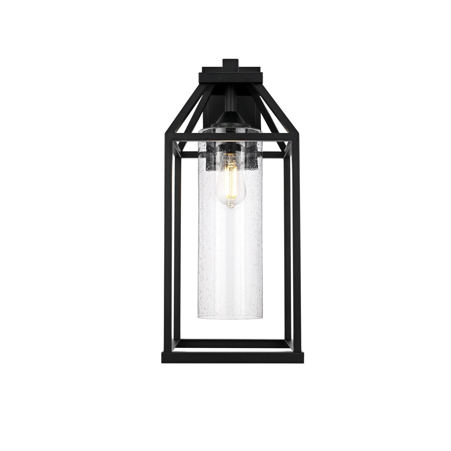 24 Inch Outdoor Wall Sconce In Black by Elegant Lighting