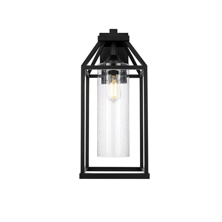 24 Inch Outdoor Wall Sconce In Black by Elegant Lighting