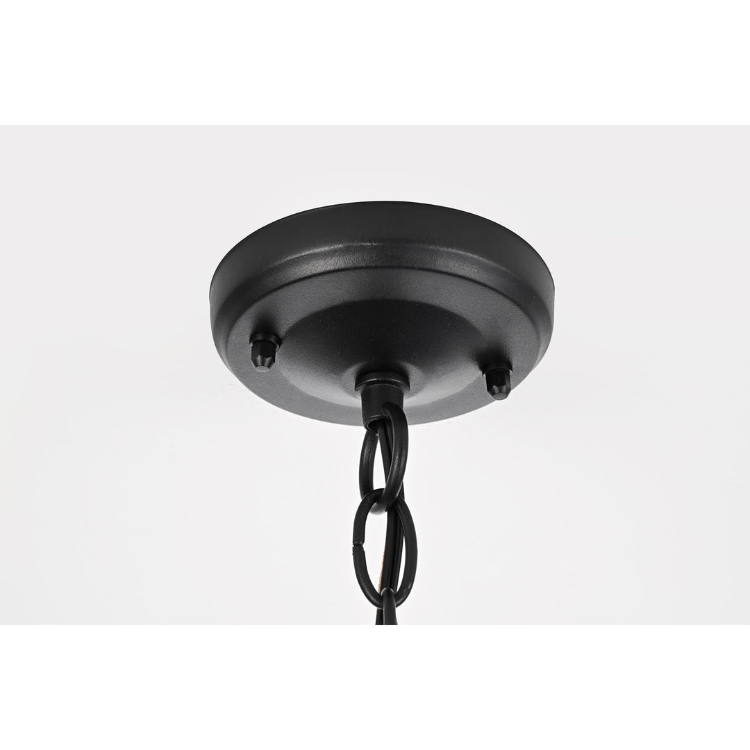 14 Inch Outdoor Pendant In Black