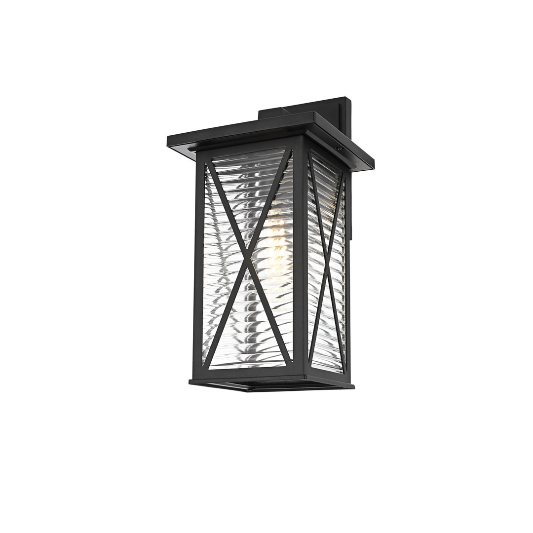 15 Inch Outdoor Wall Sconce In Black