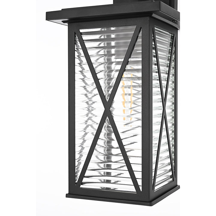 15 Inch Outdoor Wall Sconce In Black