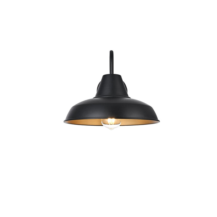 15 Inch Outdoor Wall Sconce In Black by Elegant Lighting