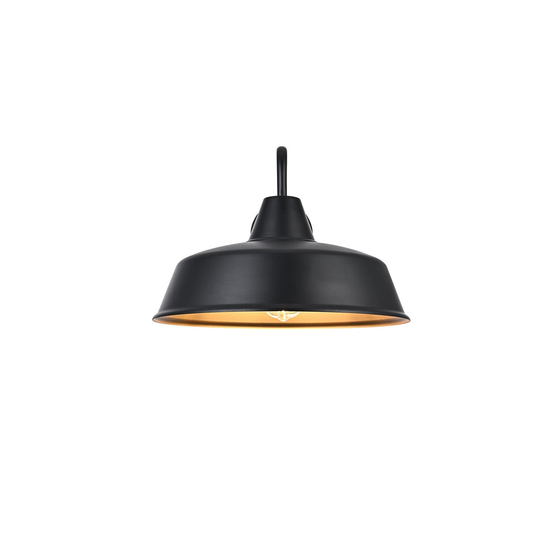 20 Inch Outdoor Wall Sconce In Black by Elegant Lighting