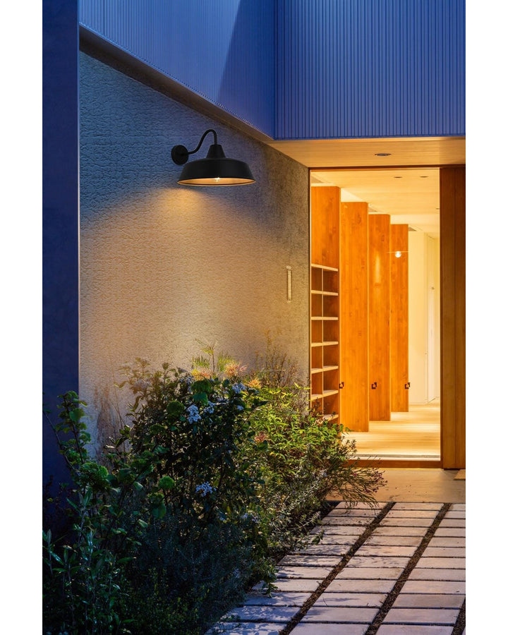 20 Inch Outdoor Wall Sconce In Black