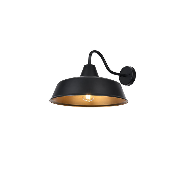 20 Inch Outdoor Wall Sconce In Black