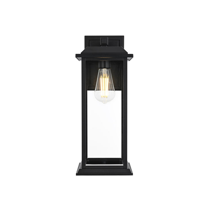 17 Inch Outdoor Wall Sconce In Black by Elegant Lighting