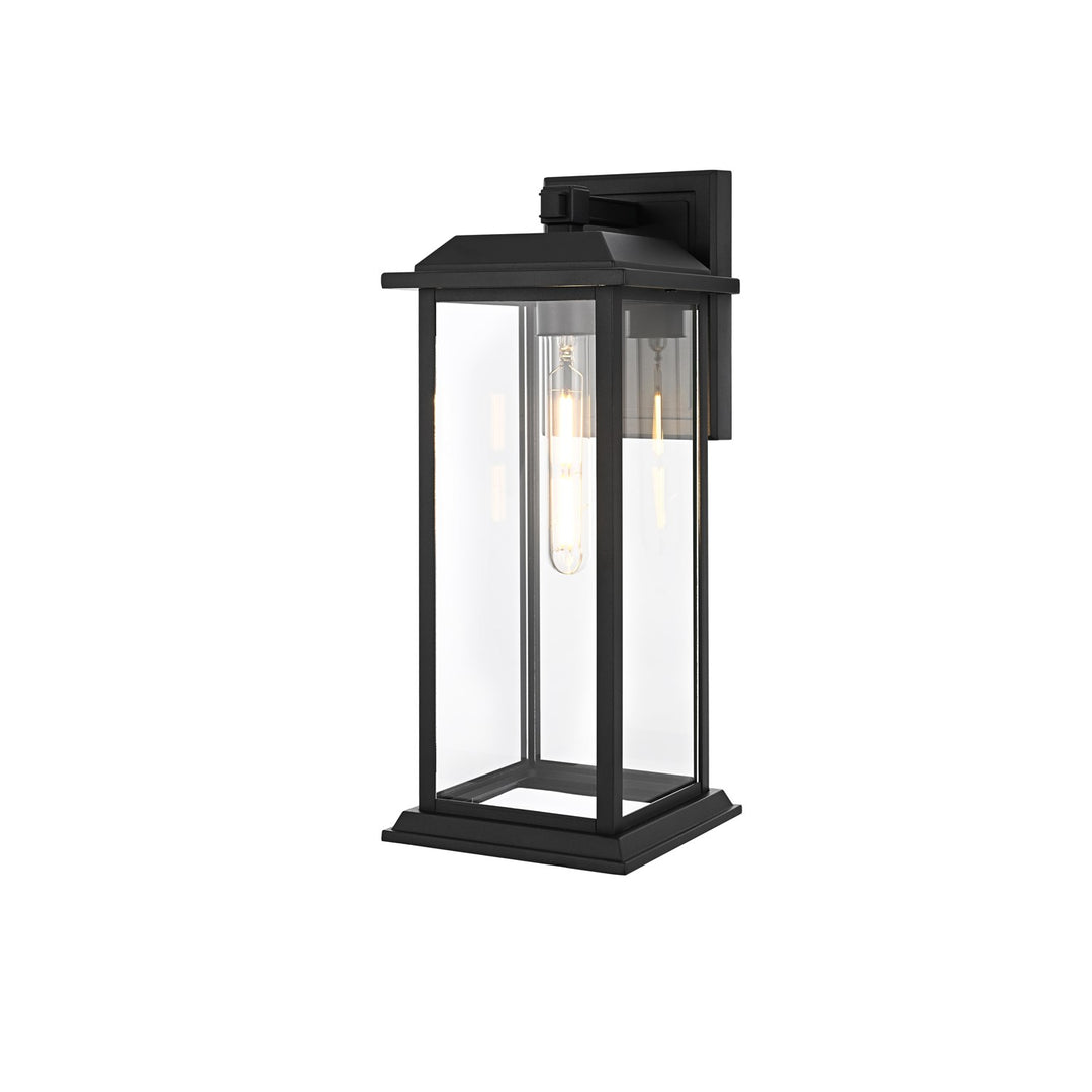 17 Inch Outdoor Wall Sconce In Black