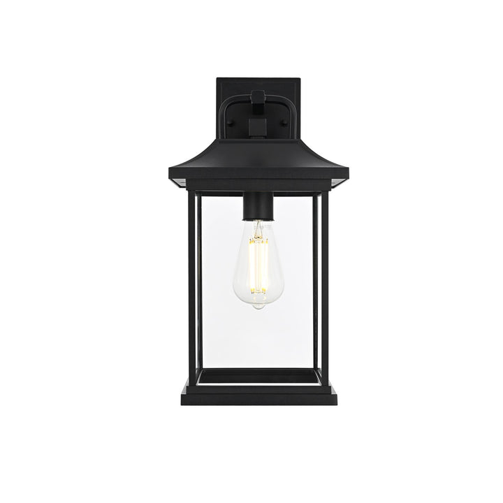 16 Inch Outdoor Wall Sconce In Black by Elegant Lighting