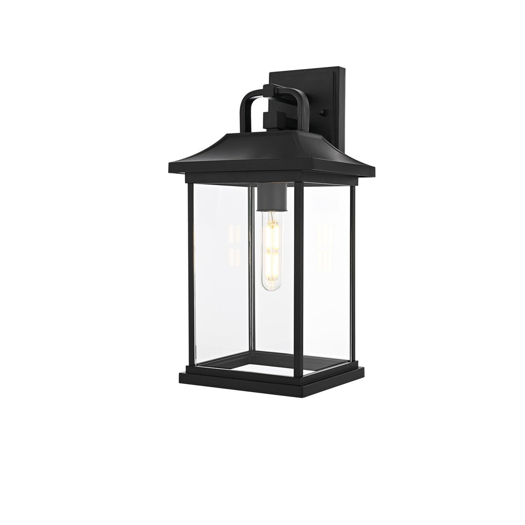 16 Inch Outdoor Wall Sconce In Black