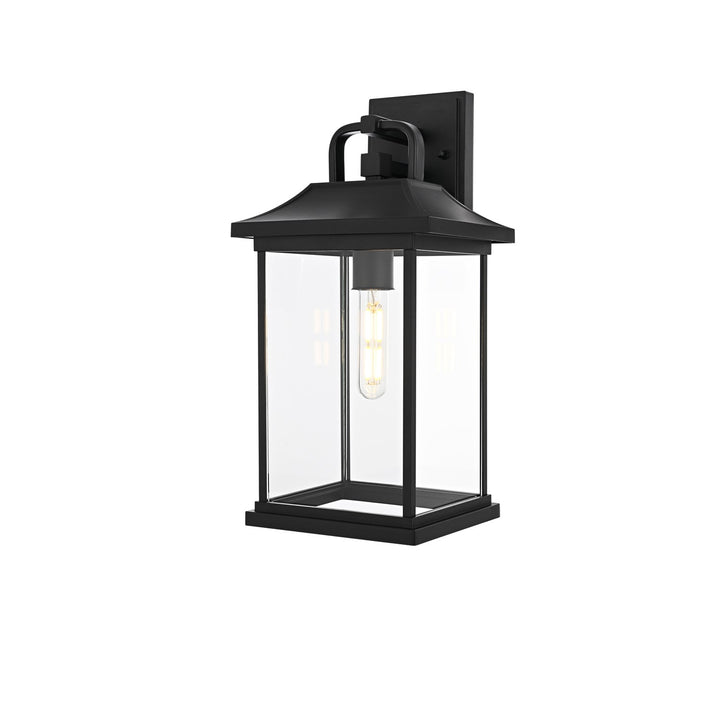16 Inch Outdoor Wall Sconce In Black
