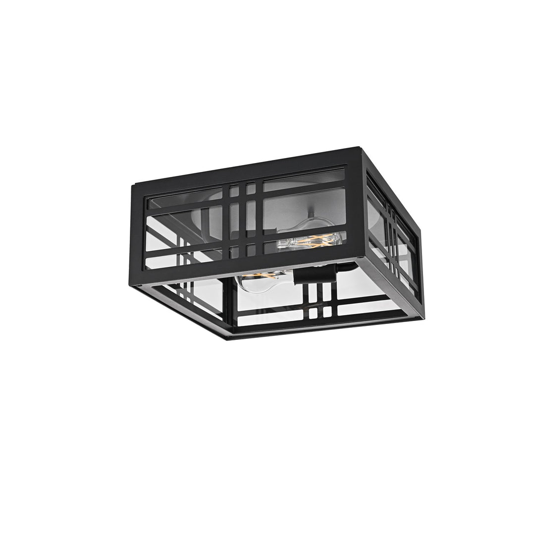 11 Inch Outdoor Flush Mount In Black