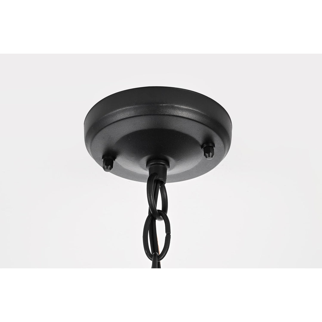 12 Inch Outdoor Pendant In Black