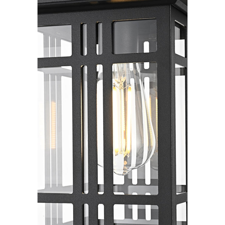 12 Inch Outdoor Pendant In Black