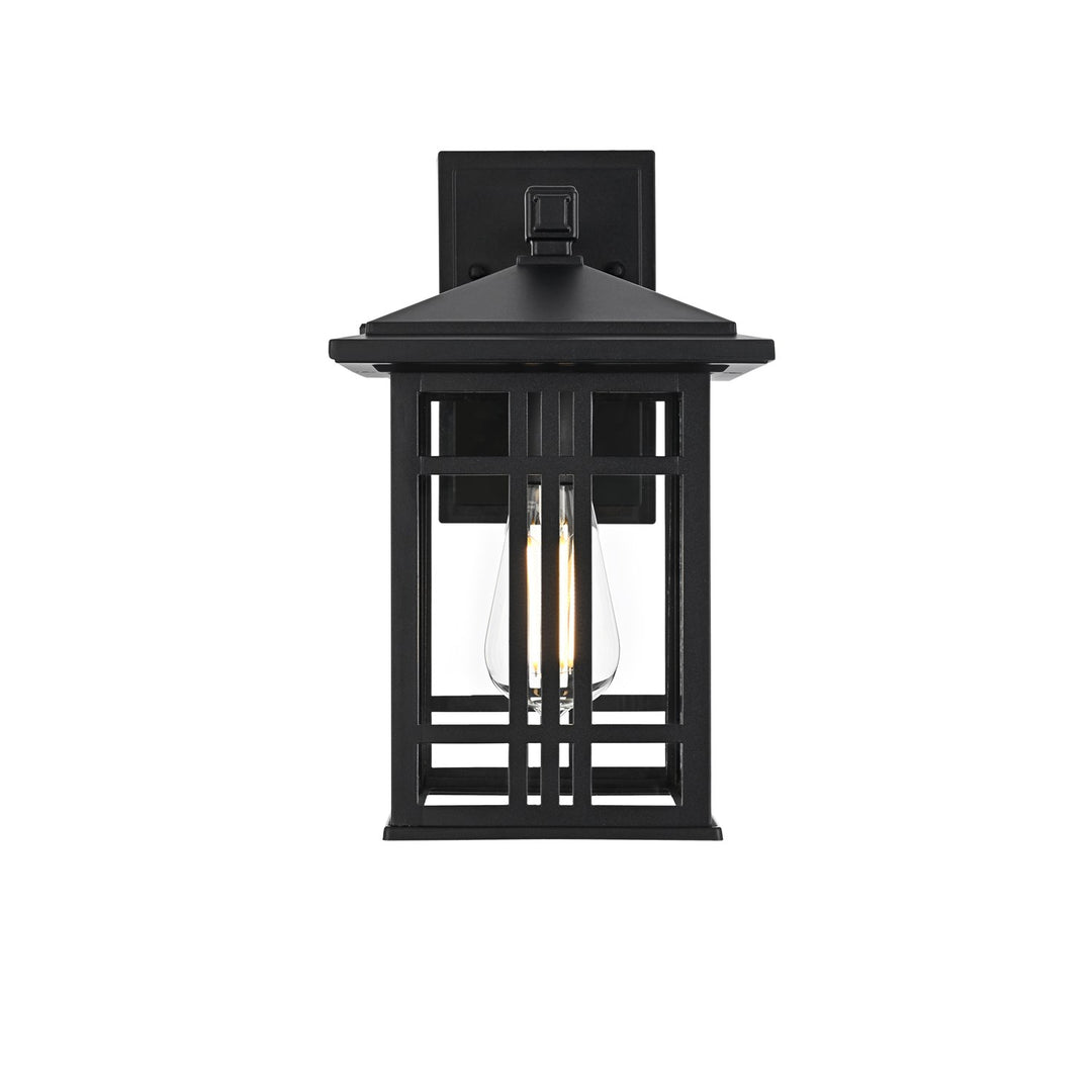 13 Inch Outdoor Wall Sconce In Black by Elegant Lighting