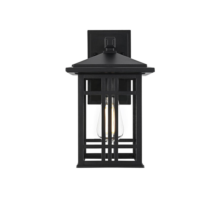 13 Inch Outdoor Wall Sconce In Black by Elegant Lighting