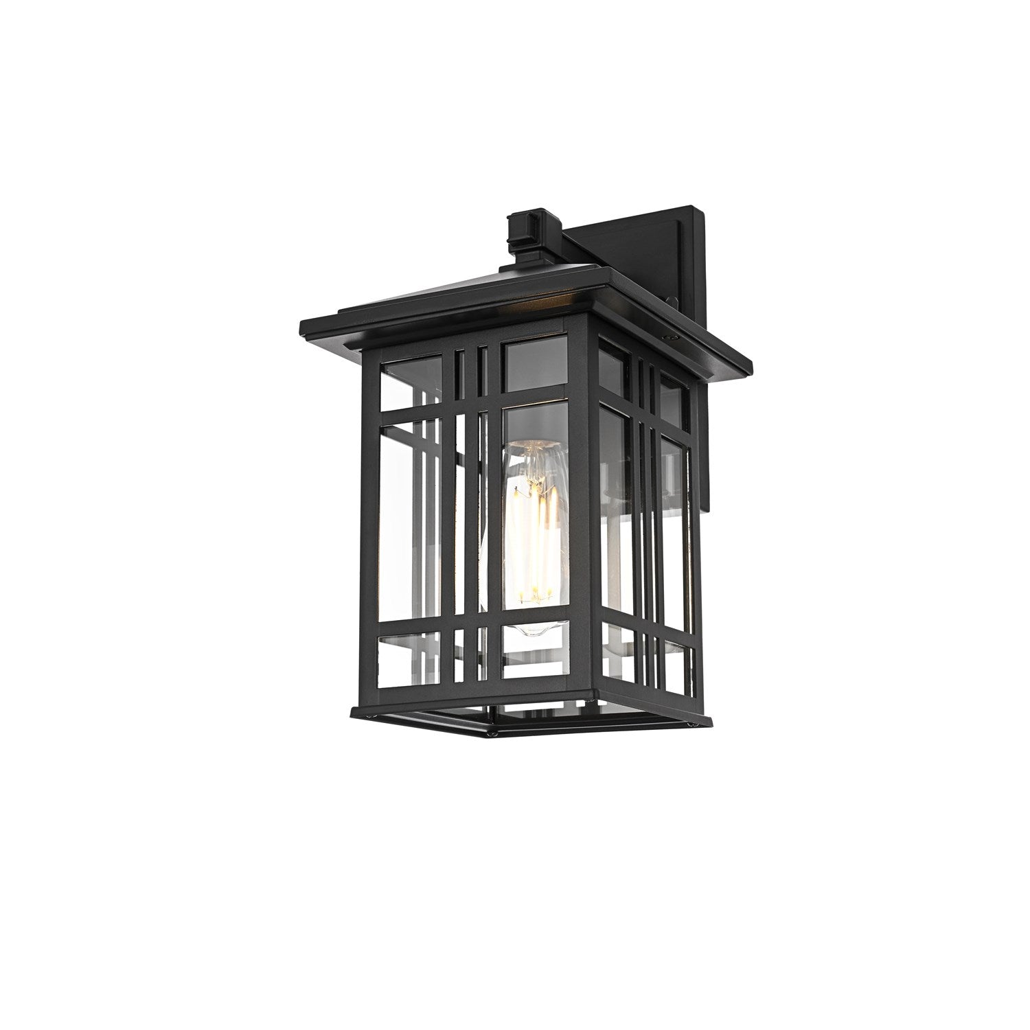 13 Inch Outdoor Wall Sconce In Black