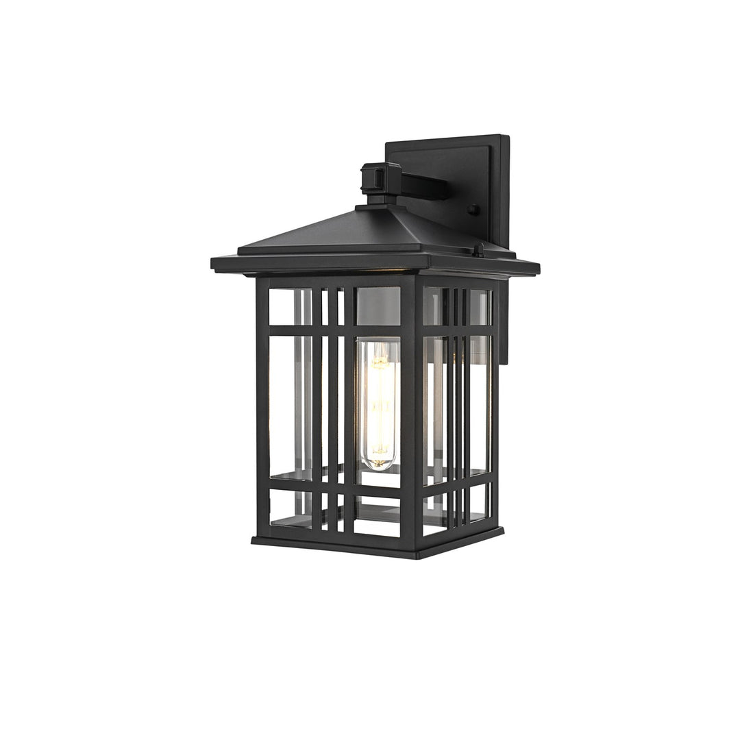 13 Inch Outdoor Wall Sconce In Black